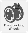 FRONT LOCKING WHEELS